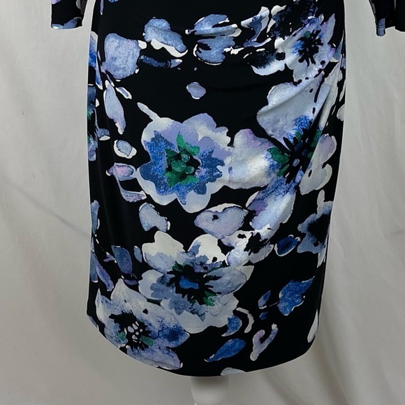 Lauren Ralph Lauren Bold Floral Print Party Event Dress NWOT - Picture 3 of 12
